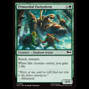 MTG Primordial Pachyderm Teenage Mutant Ninja Turtles tmt#129