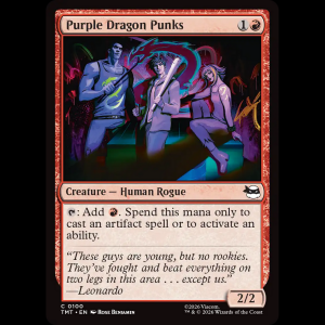 MTG Purple Dragon Punks Teenage Mutant Ninja Turtles tmt#100
