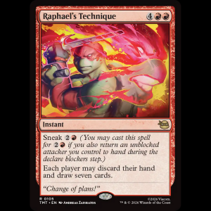 MTG Raphael's Technique Teenage Mutant Ninja Turtles tmt#105