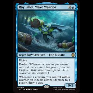 MTG Ray Fillet, Wave Warrior Teenage Mutant Ninja Turtles Eternal tmc#14