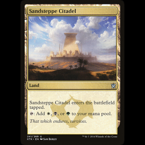 MTG Ciudadela esteparenosa (Sandsteppe Citadel) Khans of Tarkir ktk#241