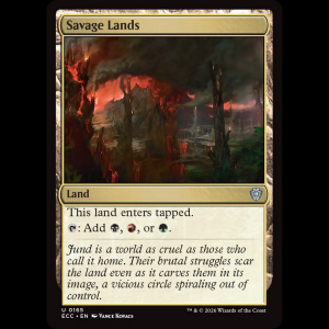 MTG Savage Lands Lorwyn Eclipsed Commander ecc#165