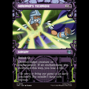 MTG Shredder's Technique Teenage Mutant Ninja Turtles tmt#232