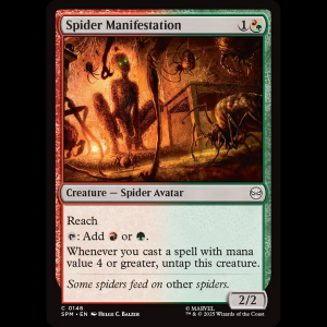 MTG Spider Manifestation Marvel's Spider-Man spm#148