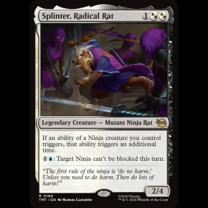 MTG Splinter, Radical Rat Teenage Mutant Ninja Turtles tmt#169
