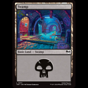 MTG Swamp Teenage Mutant Ninja Turtles tmt#317