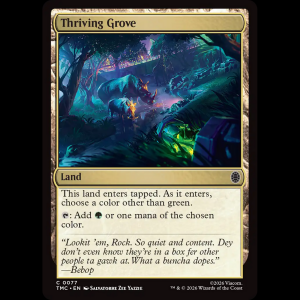 MTG Thriving Grove Teenage Mutant Ninja Turtles Eternal tmc#77