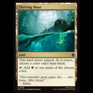 MTG Thriving Moor Teenage Mutant Ninja Turtles Eternal tmc#79