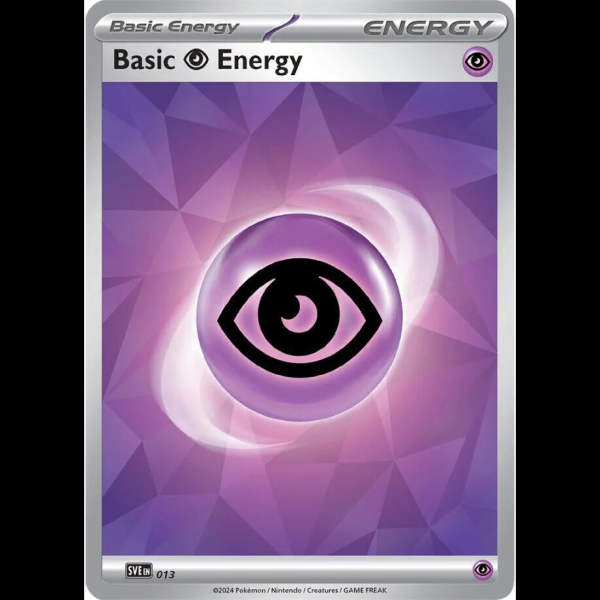Pokemon TCG Basic Psychic Energy - 013 - Scarlet & Violet Energies -  Holofoil - Madtoyz