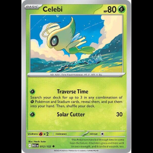Pokemon TCG Celebi - Mega Evolution - Reverse Holofoil