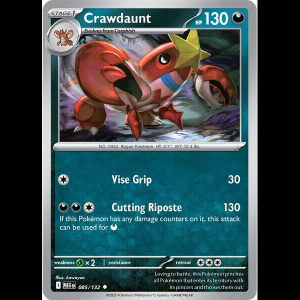 Pokemon TCG Crawdaunt - Mega Evolution