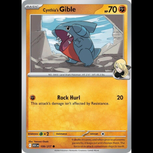 Pokemon TCG Cynthia's Gible - Ascended Heroes
