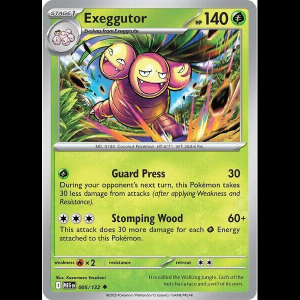 Pokemon TCG Exeggutor - 005/132 - Mega Evolution - Reverse Holofoil