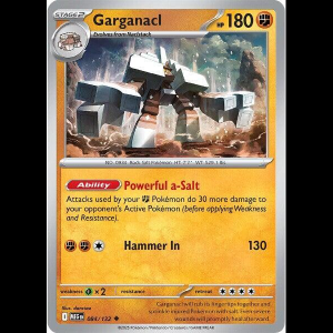 Pokemon TCG Garganacl - 084/132 - Mega Evolution - Reverse Holofoil