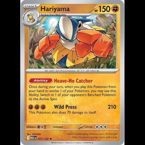 Pokemon TCG Hariyama - Mega Evolution - Holofoil
