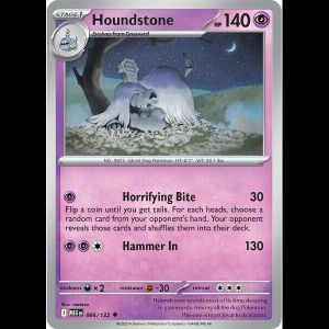 Pokemon TCG Houndstone - 066/132 - Mega Evolution - Reverse Holofoil