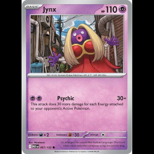 Pokemon TCG Jynx - Mega Evolution - Reverse Holofoil