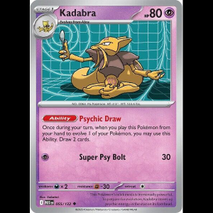 Pokemon TCG Kadabra - Mega Evolution