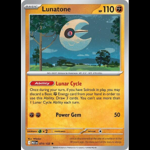 Pokemon TCG Lunatone - Mega Evolution - Holofoil