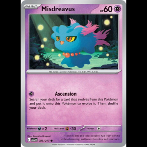 Pokemon TCG Misdreavus - 085/217 - Ascended Heroes