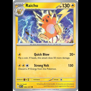 Pokemon TCG Raichu - Ascended Heroes