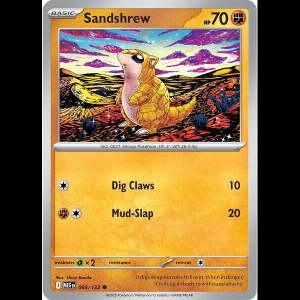 Pokemon TCG Sandshrew - Mega Evolution - Reverse Holofoil