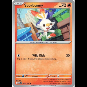 Pokemon TCG Scorbunny - Mega Evolution