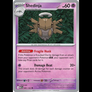 Pokemon TCG Shedinja - 061/132 - ME01: Mega Evolution - Reverse Holofoil
