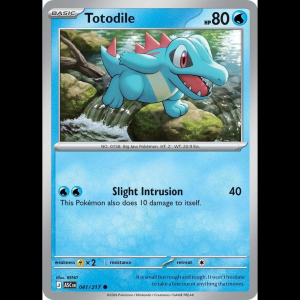 Pokemon TCG Totodile - Ascended Heroes