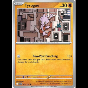 Pokemon TCG Tyrogue - Mega Evolution