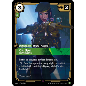 Riftbound Caitlyn - Patrolling - Origins 068/298
