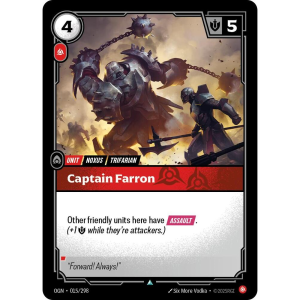 Riftbound Captain Farron - Origins - FOIL 015/298
