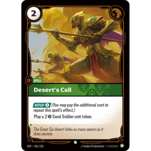Riftbound Desert's Call - Spiritforged 031/221