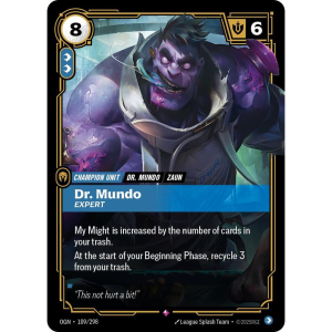 Riftbound Dr. Mundo - Expert - Origins 109/298
