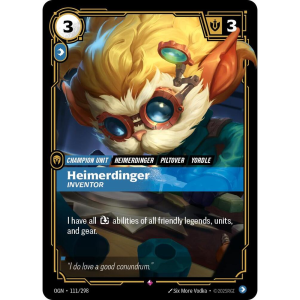 Riftbound Heimerdinger - Inventor - Origins 111/298