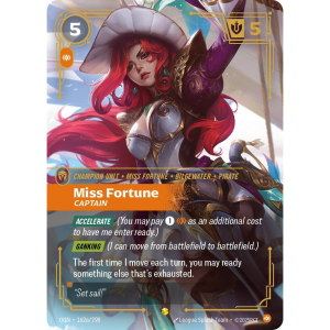 Riftbound Miss Fortune - Captain (Alternate Art) - Origins 162a/298