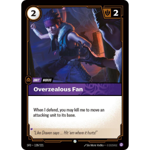 Riftbound Overzealous Fan - Spiritforged 128/221