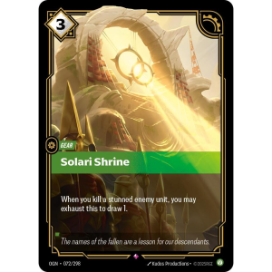 Riftbound Solari Shrine - Origins 072/298
