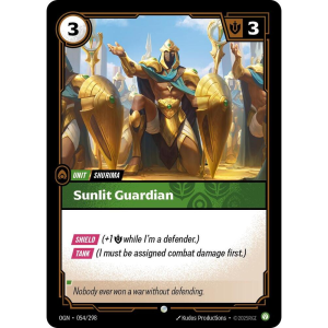 Riftbound Sunlit Guardian - Origins - FOIL 054/298