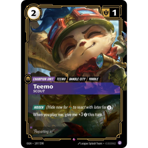 Riftbound Teemo - Scout - Origins 197/298