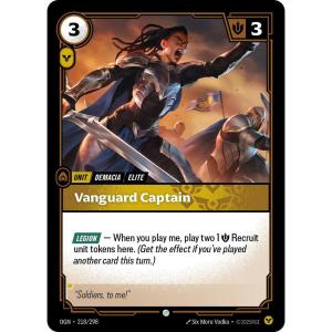 Riftbound Vanguard Captain - Origins - FOIL 218/298