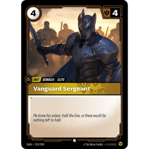 Riftbound Vanguard Sergeant - Origins - FOIL 219/298