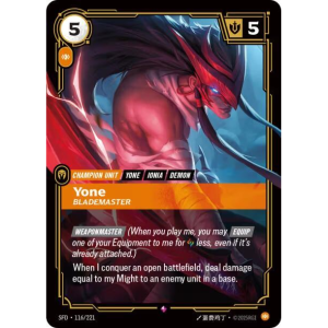 Riftbound Yone - Blademaster - Spiritforged 116/221