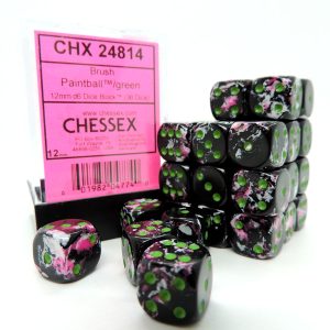 Chessex Dados 12mm Paintball Brush Dice D6