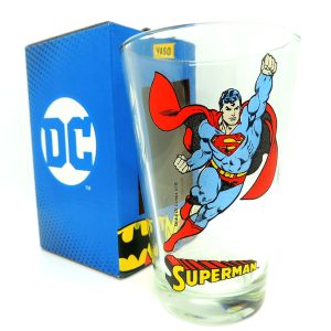 DC Superman Vaso Vidrio Warner Original