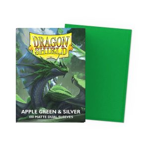 Dragon Shield Apple Green Silver Dual Matte 100 Sleeves