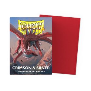 Dragon Shield Crimson Silver Dual Matte 100 Sleeves