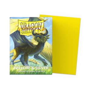 Dragon Shield Yellow Silver Dual Matte 100 Sleeves