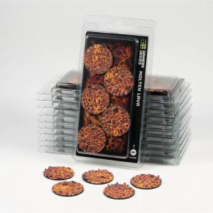 Gamer Grass Base Topper Molten Lava 25mm Modelismo
