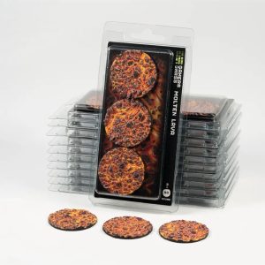 Gamer Grass Base Topper Molten Lava 50mm Modelismo